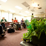 This seminar at the School was hosted by the PA Horticultural Society educational team and they discussed how to start a kitchen garden. We listed their link to neighborhood garden plots on their website and they offer a wealth of information to get you started. This seminar included a seasonal greens tasting, an herb tasting, and herbal tea.
Photos by Sarah McKay Growing a Kitchen Garden/ Herbs and Vegetables