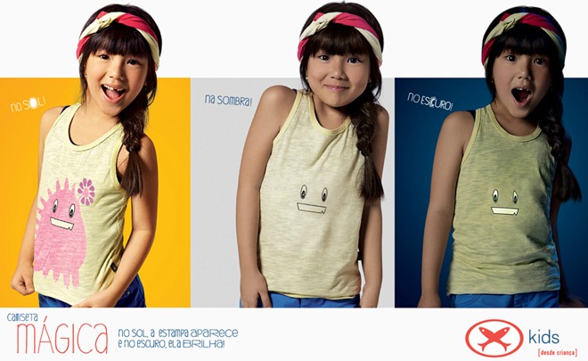 Hering Kids lança ‘Camiseta Mágica’ com estampa que brilha no escuro e muda de cor. hering kids camisetas magica brilha no escuro
