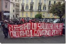 Manifestazione contro lo Sblocca Italia di Renzi