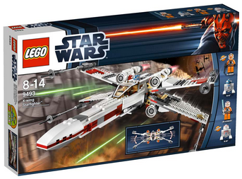 Lego Star Wars X-wing model