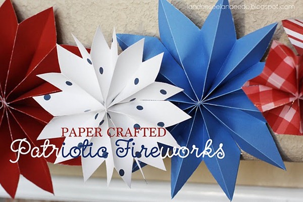 patriotic Fireworks banner