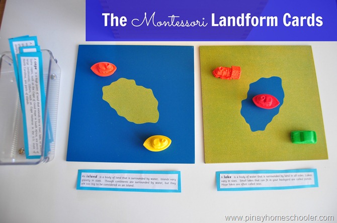 Montessori Landforms Cards