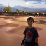 Kai at the Denver skate park Kai at the Denver skate park