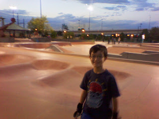 Kai at the Denver skate park Kai at the Denver skate park