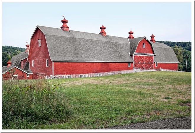 back of barn