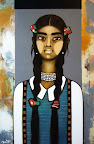 'The girl from the village of Nyang U" 50x75 (o/a)