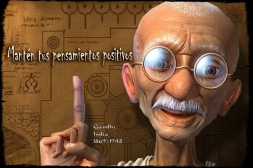 Ghandi positividad