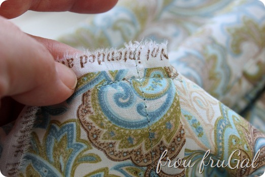 Sew Overlap Hemmed Edges