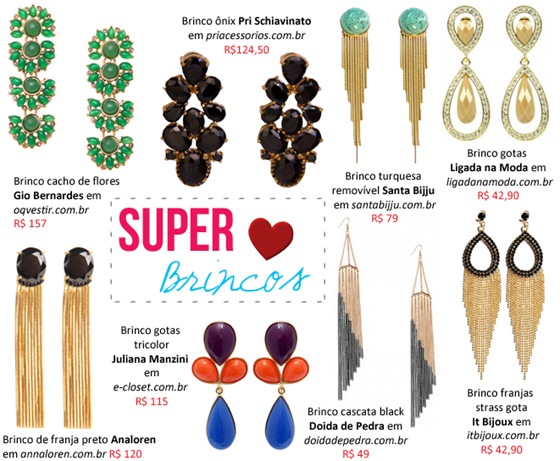 Acessórios da moda: Os Maxi Brincos voltaram. Confira 8 sugestões de onde você pode encontrar. Acessórios da moda: Os Maxi Brincos voltaram. Confira 8 sugestões de onde você pode encontrar.