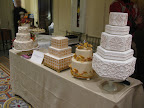 Cake baker Ron Ben-Israel displayed these China-inspired cakes from the Winter issue of Martha Stewart Weddings.