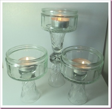 Glass Dish tea Light Holders