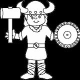 COLOREAR DIBUJOS DE VIKINGOS