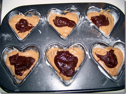 muffin cioccolato ripieni di marmellata di fragole e cioccolato (6)