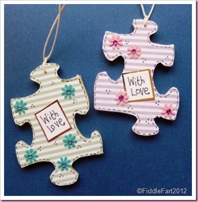 Wooden Jigsaw tags