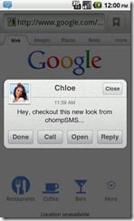 Chomp Chomp sms