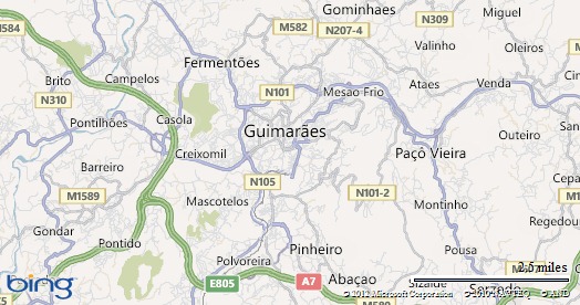 Imagem no mapa