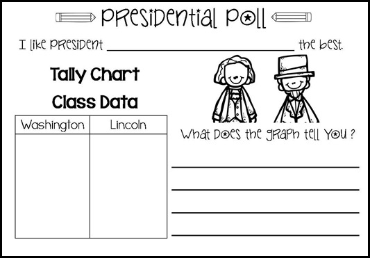 Presdient's Day mini book & graph12-001