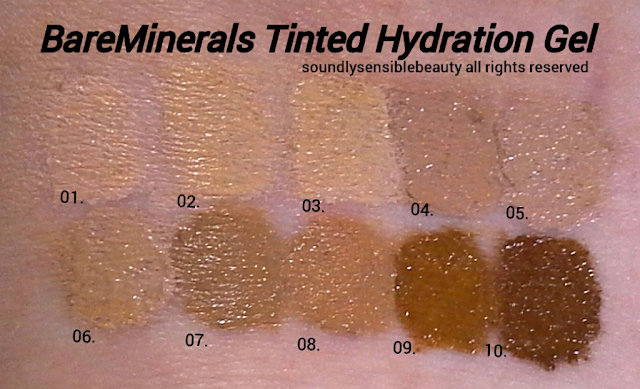 Bareminerals Complexion Rescue Colour Chart