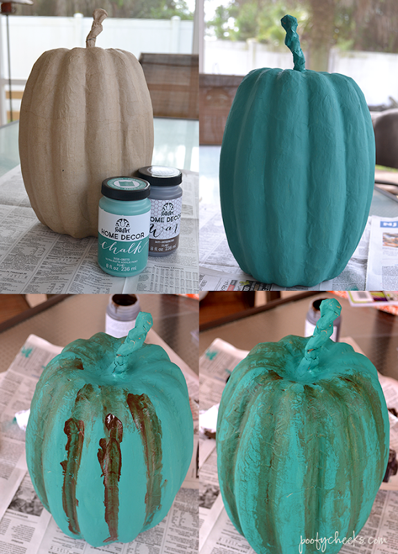 Chalk Paint Pumpkin - Easy Fall Craft and Decor