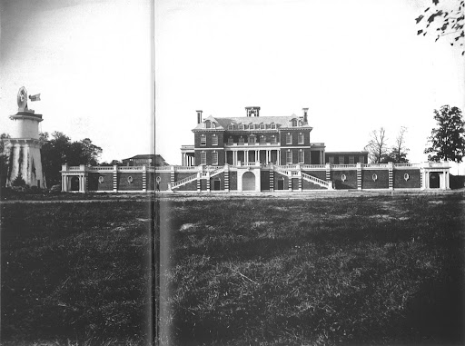 View of the terrace in the summer of 1906. I love that the windmill supplied water during construction. View of the terrace in the summer of 1906. I love that the windmill supplied water during construction.