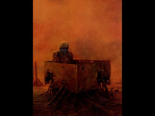 Zdzislaw Beksinski Dead In Box, Death