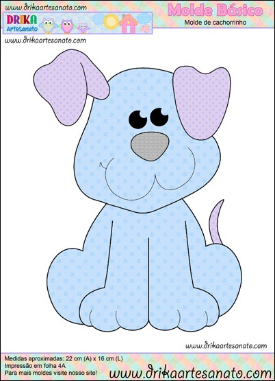 Patchwork moldes cachorrinho para patch aplique