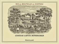 c0 Label from a bottle of Château Lafite Rothschild 