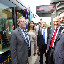 Inauguration; nouvelles rames du tram; couleurs de lEurope; roland ries; nawel rafik; secrétaire général du conseil de leurope Inauguration; nouvelles rames du tram; couleurs de lEurope; roland ries; nawel rafik; secrétaire général du conseil de leurope