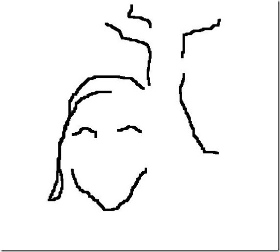 Copy of tree in woman's head