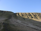 Rhiw yr Ysgyfarnog ridge from Gwaun Taf