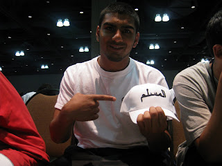 A brother showing us he's Muslim :P