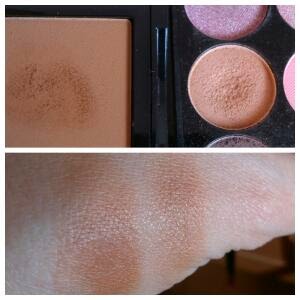 swatch camel eyeshadow and sleek palette oh so special