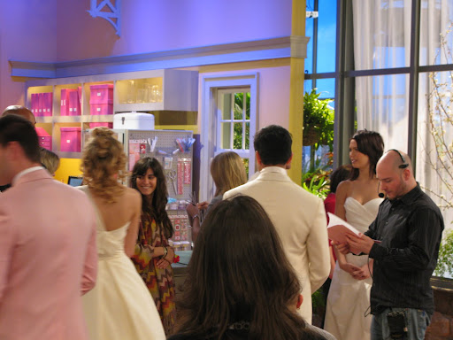 The models and staff get ready for dress rehearsal. The models and staff get ready for dress rehearsal.