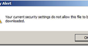 Tryst with Technology: Your Current Security Settings Do Not Allow This
