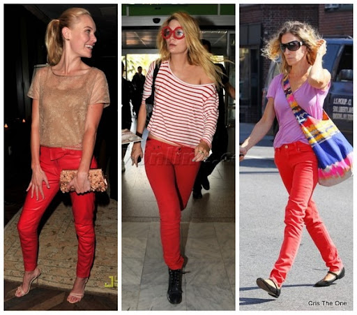 blusa para usar com calça vermelha