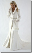 velvet wedding dress