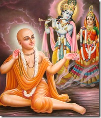 Lord Chaitanya chanting the holy names