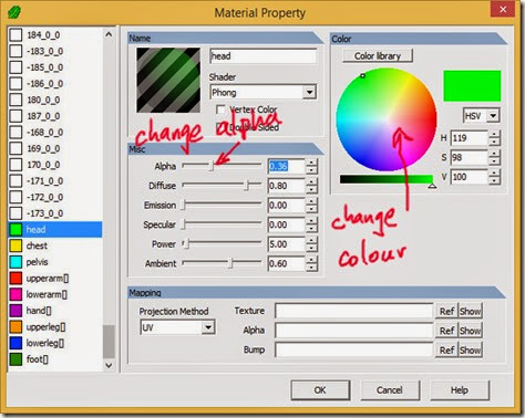 Change the properties of the bone materials Change the properties of the bone materials