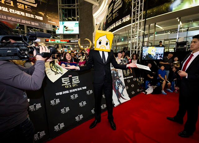MARVEL'S THOR: THE DARK WORLD, KOREA TOUR. TOM HIDDLESTON & KEVIN FEIGE FAN EVENT