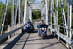 Ride across the Dean Lake Bridge in Iron Bridge, Northern Ontario