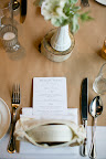 Perfectly laid place settings with menus by East Six Perfectly laid place settings with menus by East Six