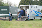 Horses arriving for the Grassroots championship
