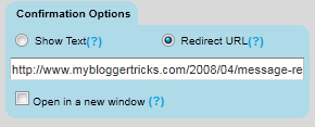 redirect contact form redirect contact form