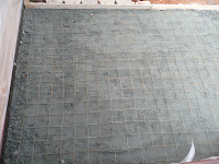 Crusher run and wire mesh