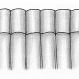 cuffed cartridge pleat