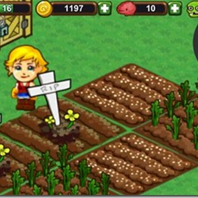 Spiele-App: Auf Ihrer Zombie Farm 2 können Sie Früchte, Gemüse und Untote anpflanzen