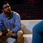 Hunting and Gathering, by Brooke Berman. Directed by Brian Golden. May 21 - June 27, 2010. (l to r) Michael Salinas. Photo Credit: Amanda Clifford.