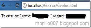 Ejemplo de API de Geolocalizacion HTML5
