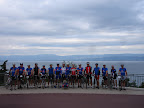 Lake Geneva sets a great backdrop to the start of the Raid Alpine