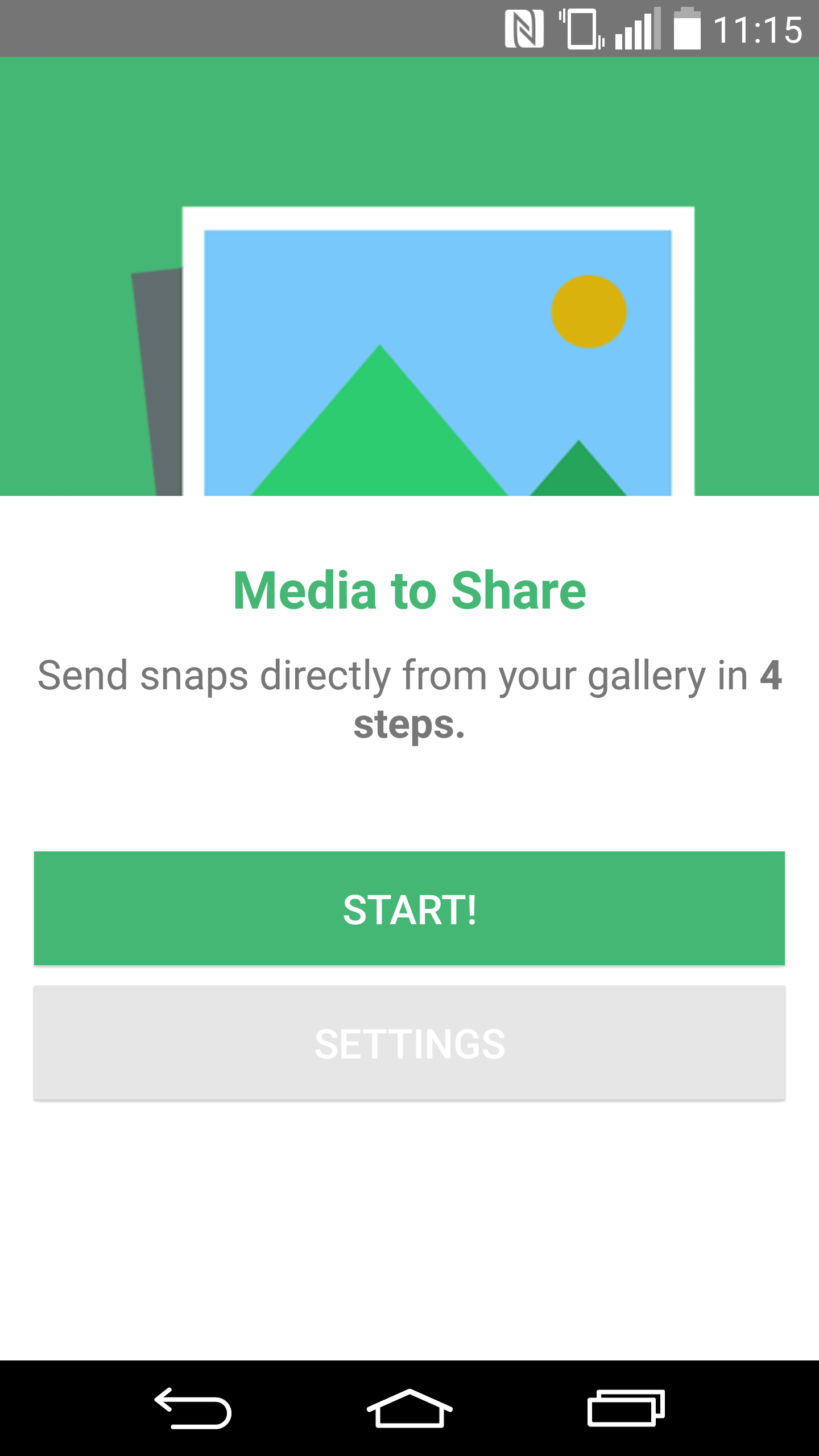 Android application Media to Share screenshort